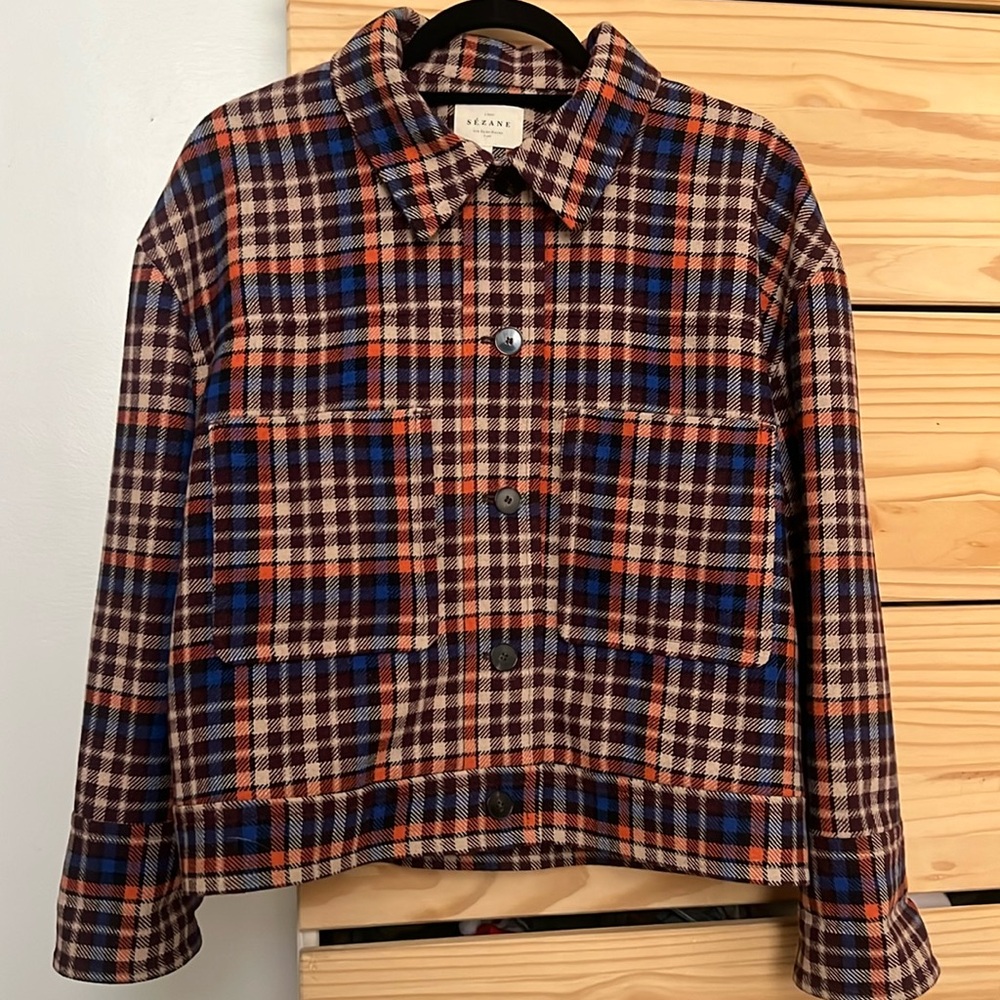 Sezane Plaid Jacket